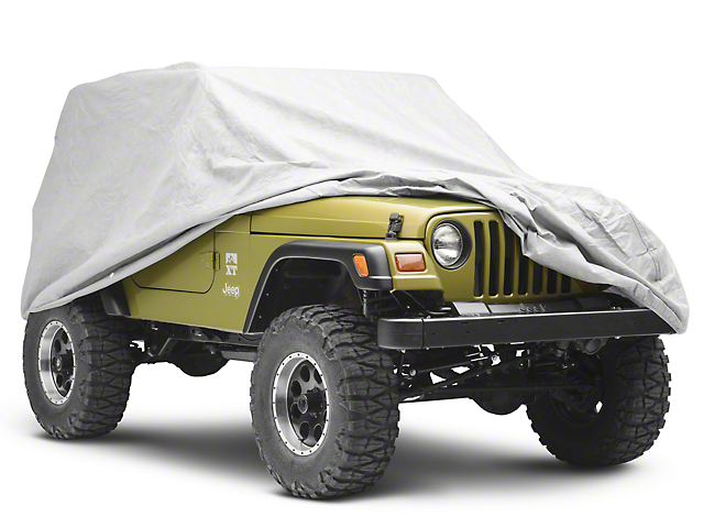 Rugged Ridge Full Car Cover; Heavy Duty (66-06 Jeep CJ5, CJ7, Wrangler YJ & TJ, Excluding Unlimited)