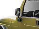 Rugged Ridge Door Mirrors with LED Turn Signals; Black (87-02 Jeep Wrangler YJ & TJ)