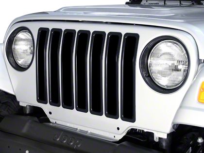 Rugged Ridge Jeep Wrangler Black Plastic Grille Insert Kit  (97-06 Jeep  Wrangler TJ)