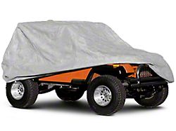 Rugged Ridge Full Car Cover (04-06 Jeep Wrangler TJ Unlimited; 07-18 Jeep Wrangler JK 4-Door; 18-23 Jeep Wrangler JL 4-Door)