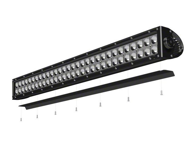 ZRoadz 50-Inch Straight Single Row LED Light Bar Noise Cancelling Wind Diffuser