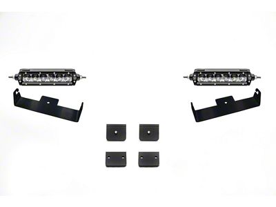 ZRoadz Universal Panel Clamp LED Kit with 6-Inch LED Light Bars (Universal; Some Adaptation May Be Required)