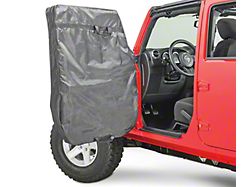 MasterTop Hard Door Storage Bag; Black Diamond (76-24 Jeep CJ5, CJ7, Wrangler YJ, TJ, JK & JL)