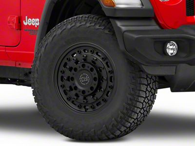 Black Rhino Arsenal Textured Matte Black Wheel; 17x8 (18-24 Jeep Wrangler JL)