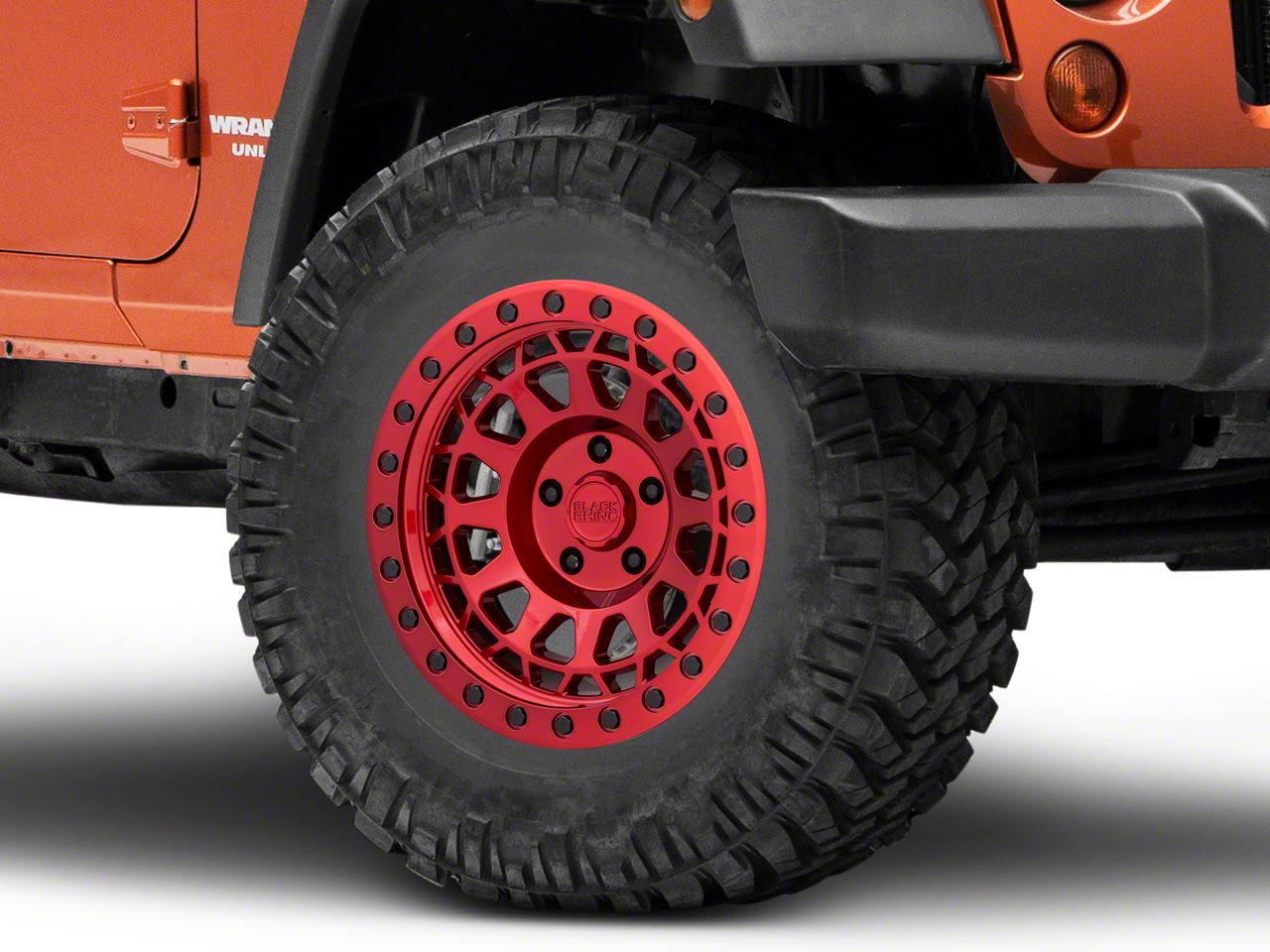 Black Rhino Jeep Wrangler Primm Candy Red with Black Bolts Wheel