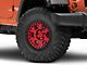 Black Rhino Reno Candy Red with Black Bolts Wheel; 17x9 (07-18 Jeep Wrangler JK)