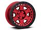 Black Rhino Reno Candy Red with Black Bolts Wheel; 17x9 (07-18 Jeep Wrangler JK)