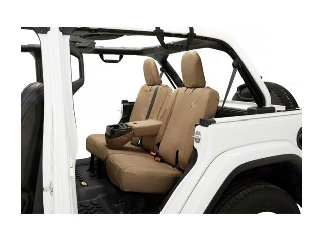 Bestop Rear Seat Cover; Tan (18-24 Jeep Wrangler JL 4-Door)