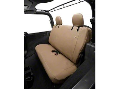 Bestop Rear Seat Cover; Tan (18-24 Jeep Wrangler JL 2-Door)