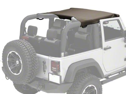 Rugged Ridge Jeep Wrangler Pocket Brief Soft Top; Khaki Diamond 13587.36  (07-09 Jeep Wrangler JK 2-Door) Free Shipping