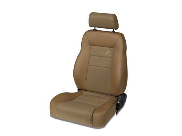 Bestop Trailmax II Pro Center Fabric Front Seat; Spice; Driver Side (76-06 Jeep CJ7, Wrangler YJ & TJ)