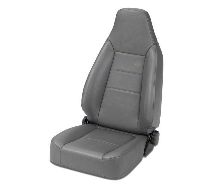 Bestop Jeep Wrangler Trailmax II Sport All Vinyl Front Seat; Charcoal ...