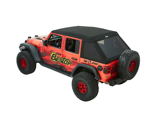 Bestop Trektop Ultra Soft Top; Black Twill (18-23 Jeep Wrangler JL 4-Door)