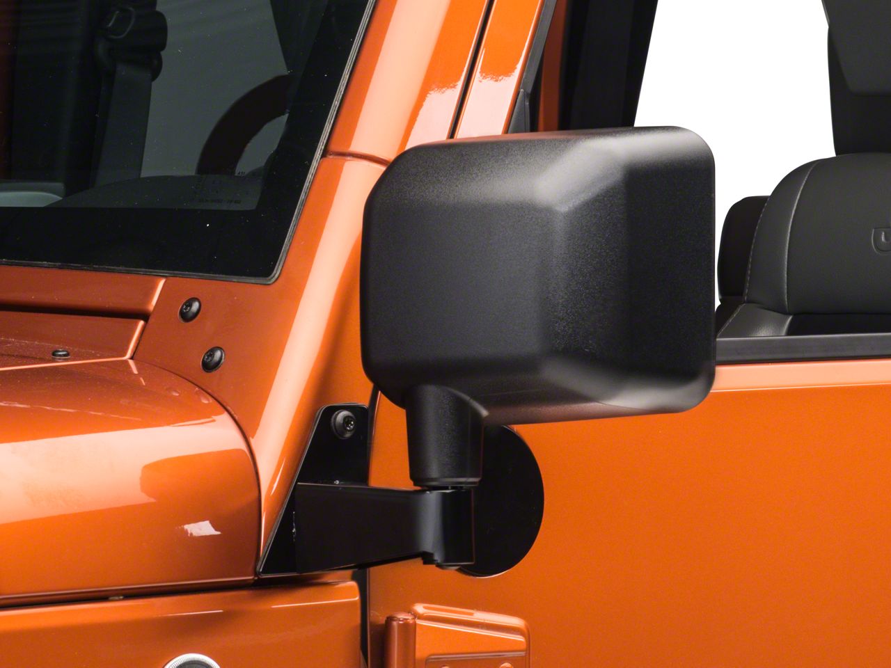 Rugged Ridge Jeep Wrangler Black Mirror Relocation Brackets - Pair ...