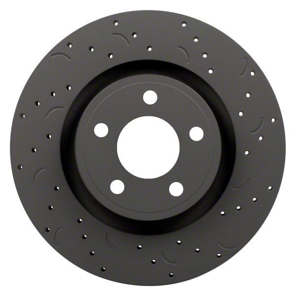 Hawk Performance Jeep Wrangler Talon CrossDrilled and Slotted Rotors; Rear Pair HTC4436 (0718