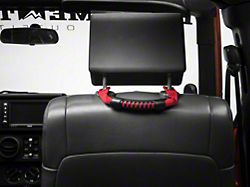 Rugged Ridge Rear Grab Handles; Red (07-18 Jeep Wrangler JK 4 Door)