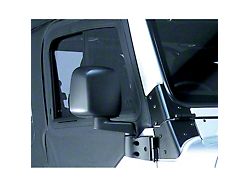 Rugged Ridge Door Mirror; Passenger Side; Black (87-06 Jeep Wrangler YJ & TJ)