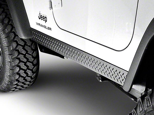 Rugged Ridge Jeep Wrangler Rocker Side Panel Pair - Diamond