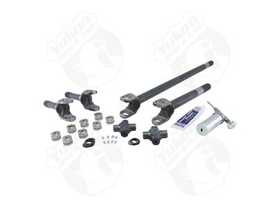 Yukon Gear Drive Axle Shaft Assembly; Front; Dana 30; Front Axle Kit; 4340 Chrome-Moly Upgrade (87-06 Jeep Wrangler YJ & TJ)