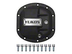 Yukon Gear Differential Cover; Front; Dana 30 Front; Yukon Hardcore Differential Cover; Nodular Iron; Fits Standard and Reverse Rotation; Includes Cover Bolts and Magnetic Drain Plugs (74-18 Jeep CJ5, CJ7, Wrangler YJ, TJ & JK)