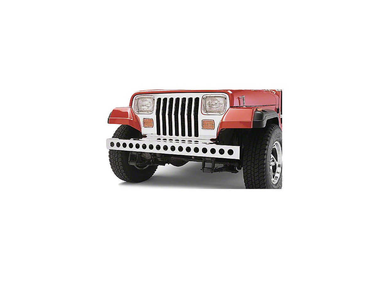 Rugged Ridge Jeep Wrangler Front Bumper; Stainless Steel  (87-95  Jeep Wrangler YJ)