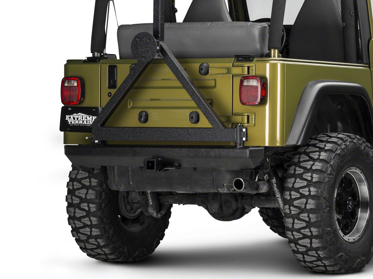 Rugged Ridge Rock Crawler Rear Bumper with Tire Carrier (87-06 Jeep  Wrangler YJ & TJ)