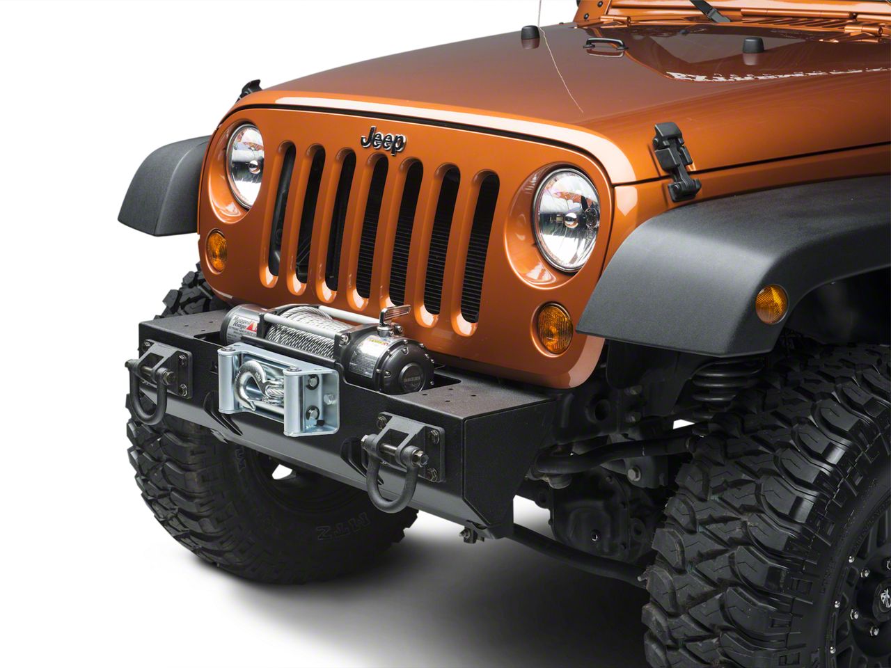 Rugged Ridge Jeep Wrangler Modular XHD Winch Mount Front Bumper Textured Black 11540.10 (0718