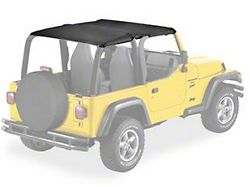 Bestop Safari-Style Strapless Bikini Top; Black Denim (97-02 Jeep Wrangler TJ)