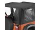 Bestop Sailcloth Replace-A-Top with Clear Windows; Black (97-02 Jeep Wrangler TJ w/ Steel Half Doors)