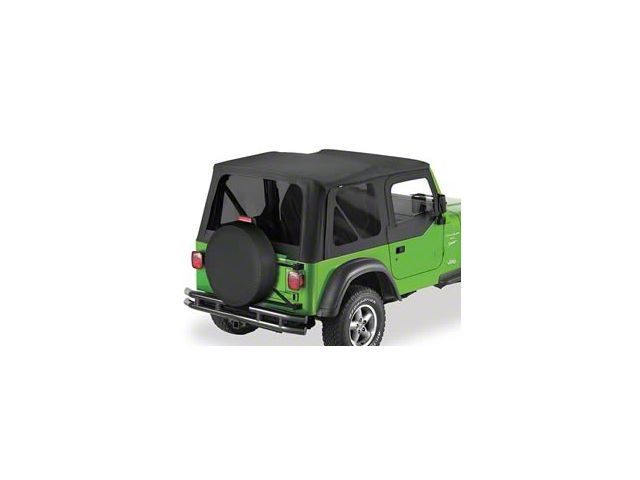 Bestop Sailcloth Replace-A-Top with Tinted Windows; Black Diamond (03-06 Jeep Wrangler TJ w/ Half Steel Door)