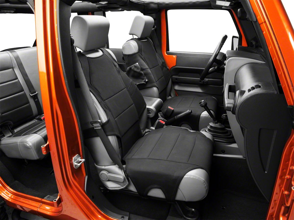 Rugged Ridge Jeep Wrangler Neoprene Front Seat Protectors Black