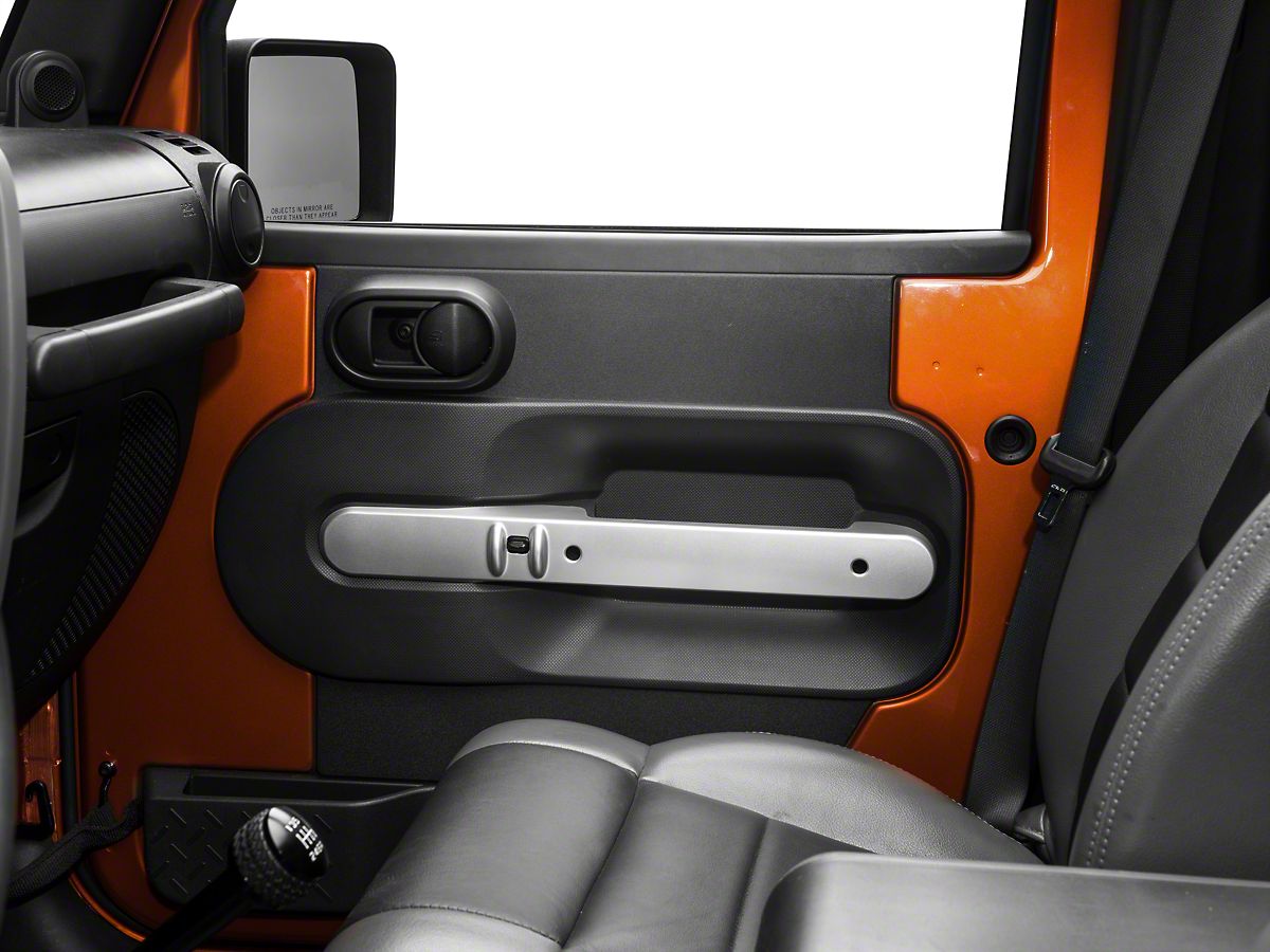 New Orange Car Inner Door Handle Cover Trim Pair Kits For