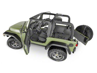 BedRug BedTred Front Floor Mats (18-24 Jeep Wrangler JL 2-Door)