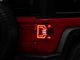 Renegade Series Sequential LED Tail Lights; Black Housing; Red Lens (18-24 Jeep Wrangler JL w/ Factory Halogen Tail Lights)
