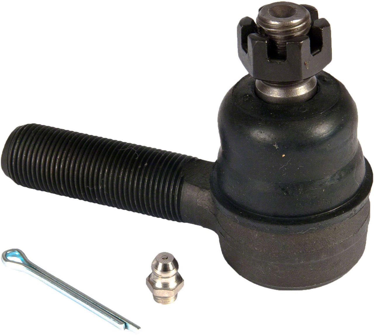 Jeep Wrangler Front Tie Rod End; Driver Side Outer; Greasable Design (6686 Jeep CJ5 & CJ7)