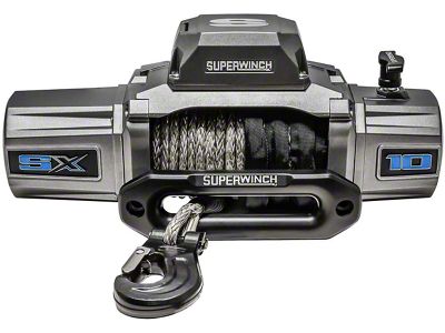 Superwinch 10,000 lb. SX 10000SR Winch with Synthetic Rope (Universal; Some Adaptation May Be Required)
