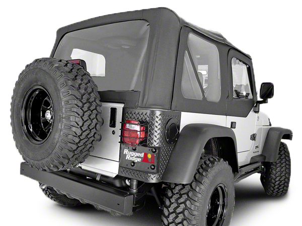 Rugged Ridge Wrangler Soft Top w/ Tinted Windows & Door Skins - Black ...