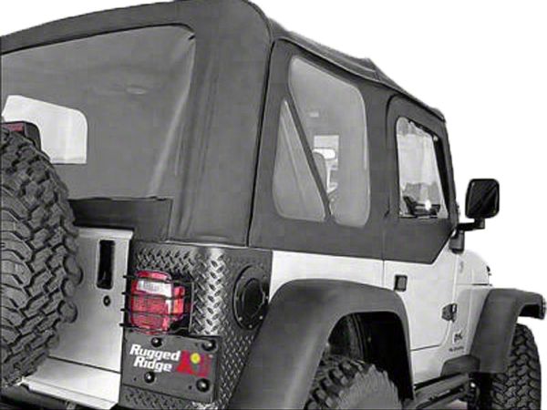 Rugged Ridge Jeep Wrangler Soft Top W Clear Windows No Door
