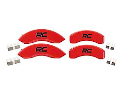 Rough Country Red Brake Caliper Covers; Front and Rear (07-18 Jeep Wrangler JK)