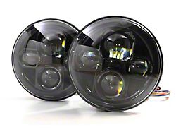 Morimoto Sealed7 LED Headlights; Black Housing; Clear Lens (07-18 Jeep Wrangler JK)