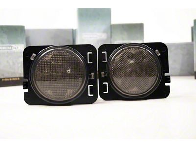 Morimoto XB LED Parking Lights; Amber/Smoked (07-18 Jeep Wrangler JK)