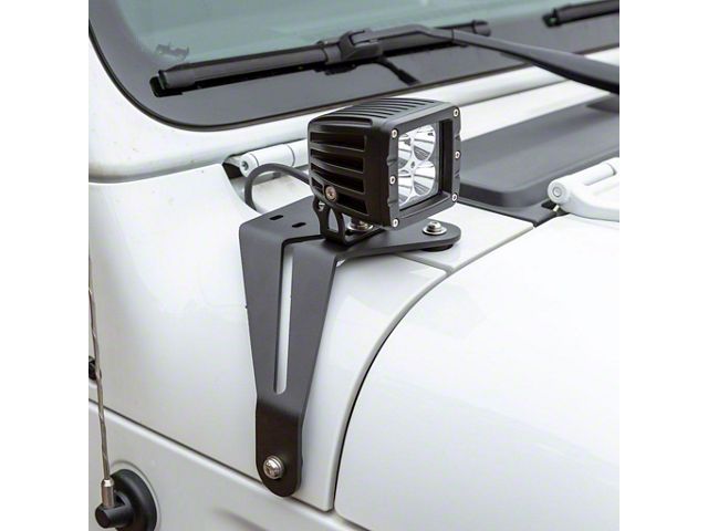 2-Inch Windshield LED Lights with Mounting Brackets (18-24 Jeep Wrangler JL)