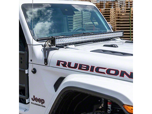 50-Inch Windshield LED Light Bar with Mounting Brackets (18-22 Jeep Wrangler JL)