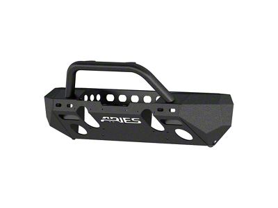 TrailChaser Steel Stubby Front Bumper with Brush Guard (20-24 Jeep Gladiator JT)