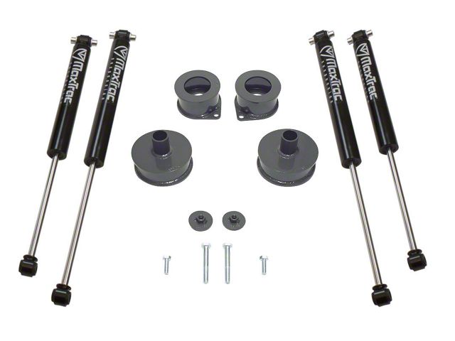Max Trac 2.50-Inch Front / 2-Inch Rear Suspension Lift Kit with Shocks (18-24 Jeep Wrangler JL)