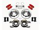 Wilwood D154 Rear Parking Brake Kit with 12.19-Inch Undrilled Rotors; Red (97-02 Jeep Wrangler TJ)