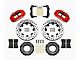 Wilwood Forged Narrow Superlite 4R Front Big Brake Kit with 12.19-Inch Drilled and Slotted Rotors; Red Calipers (82-86 Jeep CJ5 & CJ7)