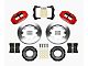 Wilwood Forged Narrow Superlite 4R Front Big Brake Kit with 12.19-Inch Undrilled Rotors; Red Calipers (82-86 Jeep CJ5 & CJ7)