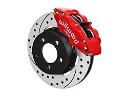 Wilwood Narrow Superlite 4R Front Kit 12.19in Drilled Red 87-89 Jeep YJ main image 0