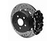 Wilwood Forged Narrow Superlite 4R Rear Big Brake Kit with 14-Inch Drilled and Slotted Rotors for OE Parking Brake; Black Calipers (18-24 Jeep Wrangler JL)